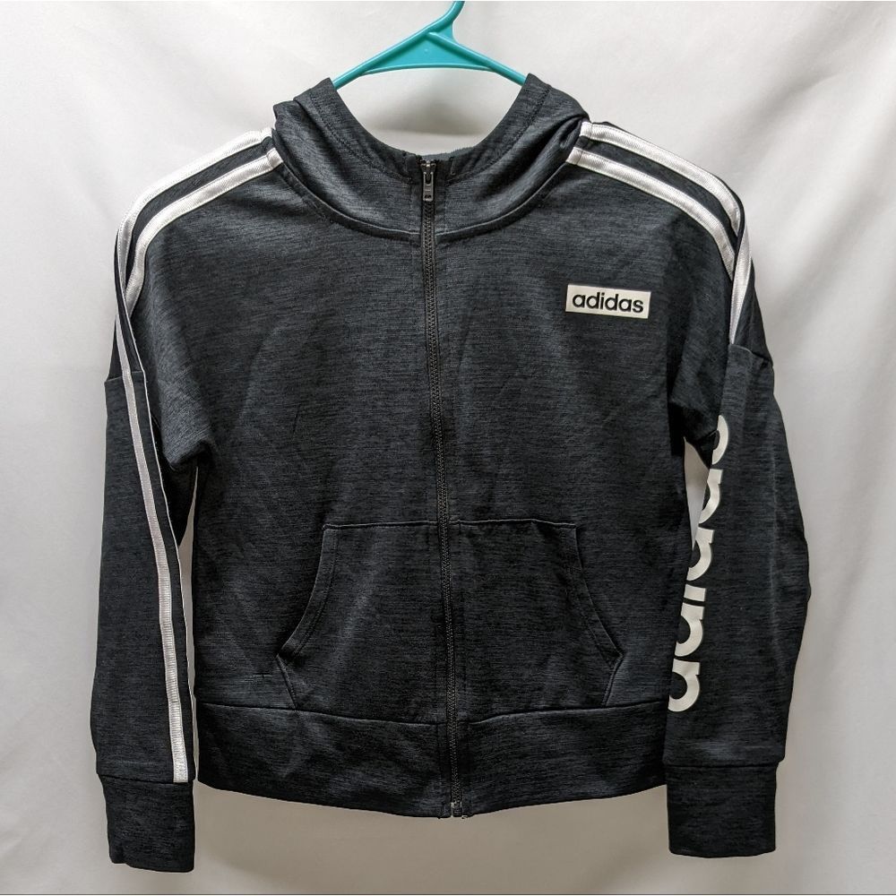 Boys Adidas Full Zip Hoodie Track Jacket